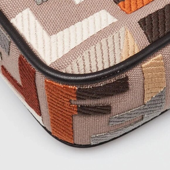 Fendi Ebano Multicolor FF Fabric/Leather Baguette Bag - 8BR600 - Picture 10 of 11